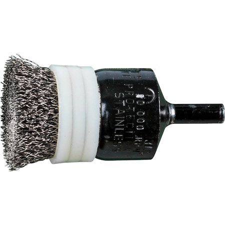 Pferd End Brush, Banded Crimped, .010SS Wire, 1 83032